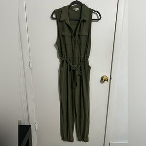 Derek Heart olive green Sleeveless Jumpsuit